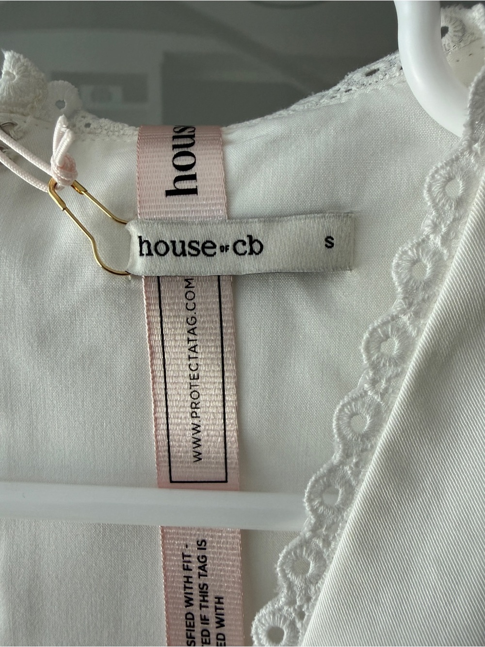 House of CB Rosalina White Lace-Trim Corset Mini Dress - Picture 2 of 12